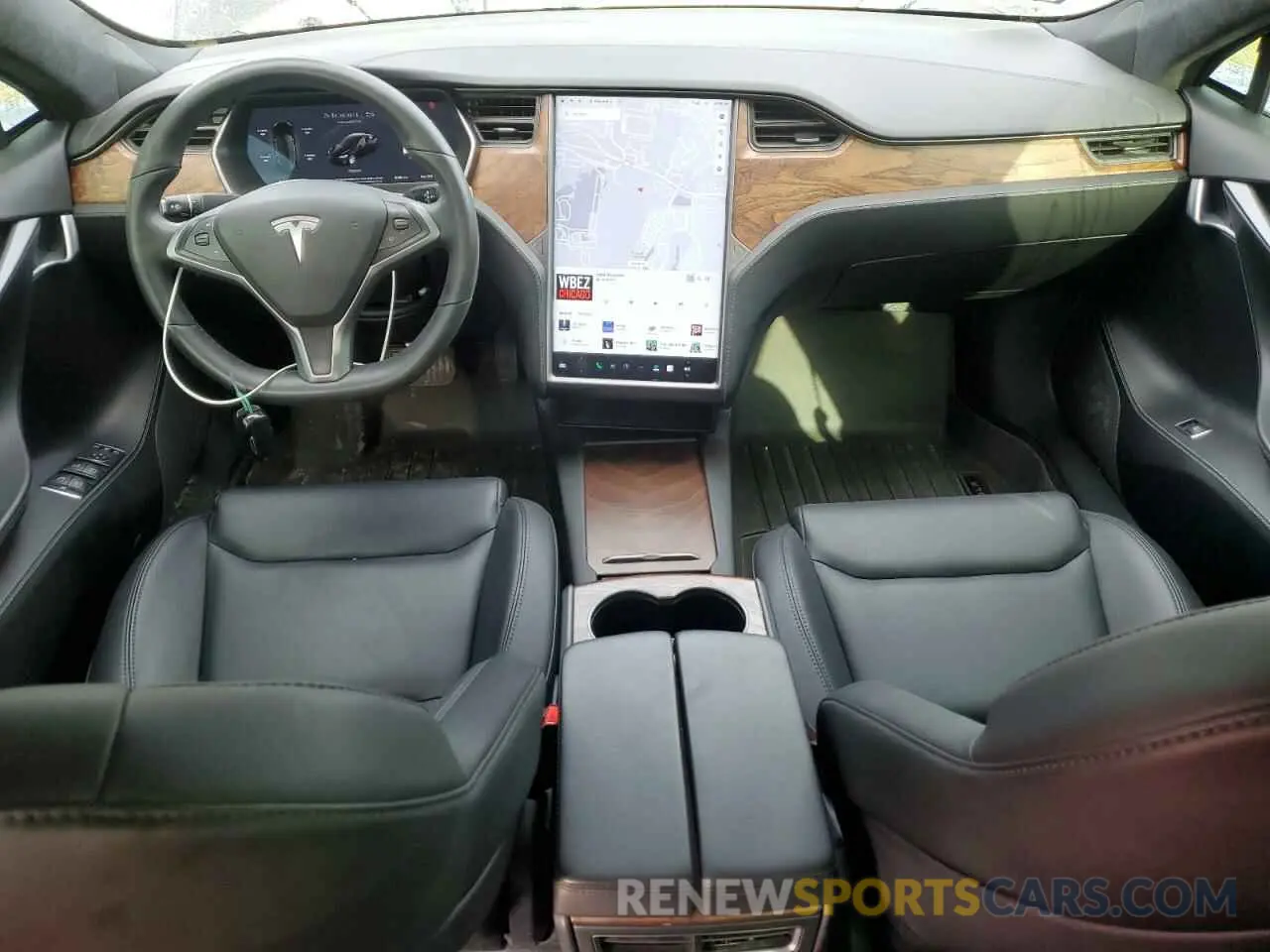 8 fotografías del automóvil dañado 5YJSA1E2XMF426999 TESLA MODEL S 2021