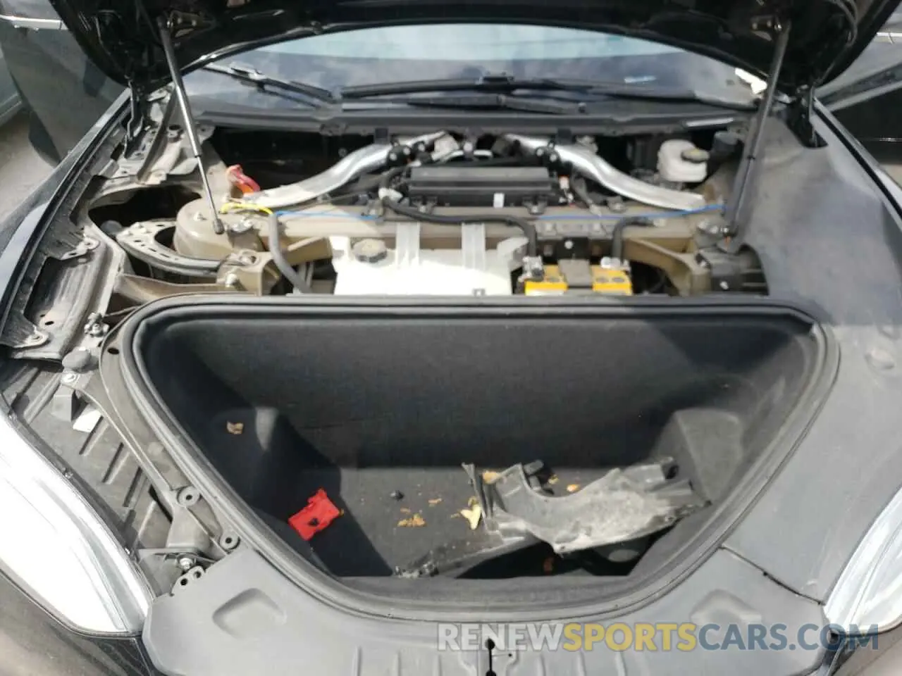 7 fotografías del automóvil dañado 5YJSA1E44MF419158 TESLA MODEL S 2021
