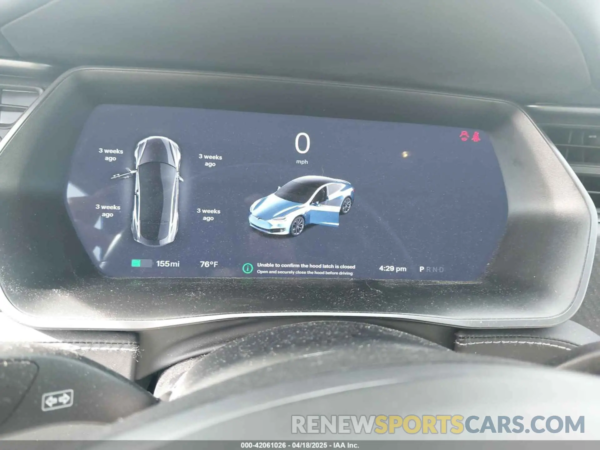 7 fotografías del automóvil dañado 5YJSA1E46MF427813 TESLA MODEL S 2021