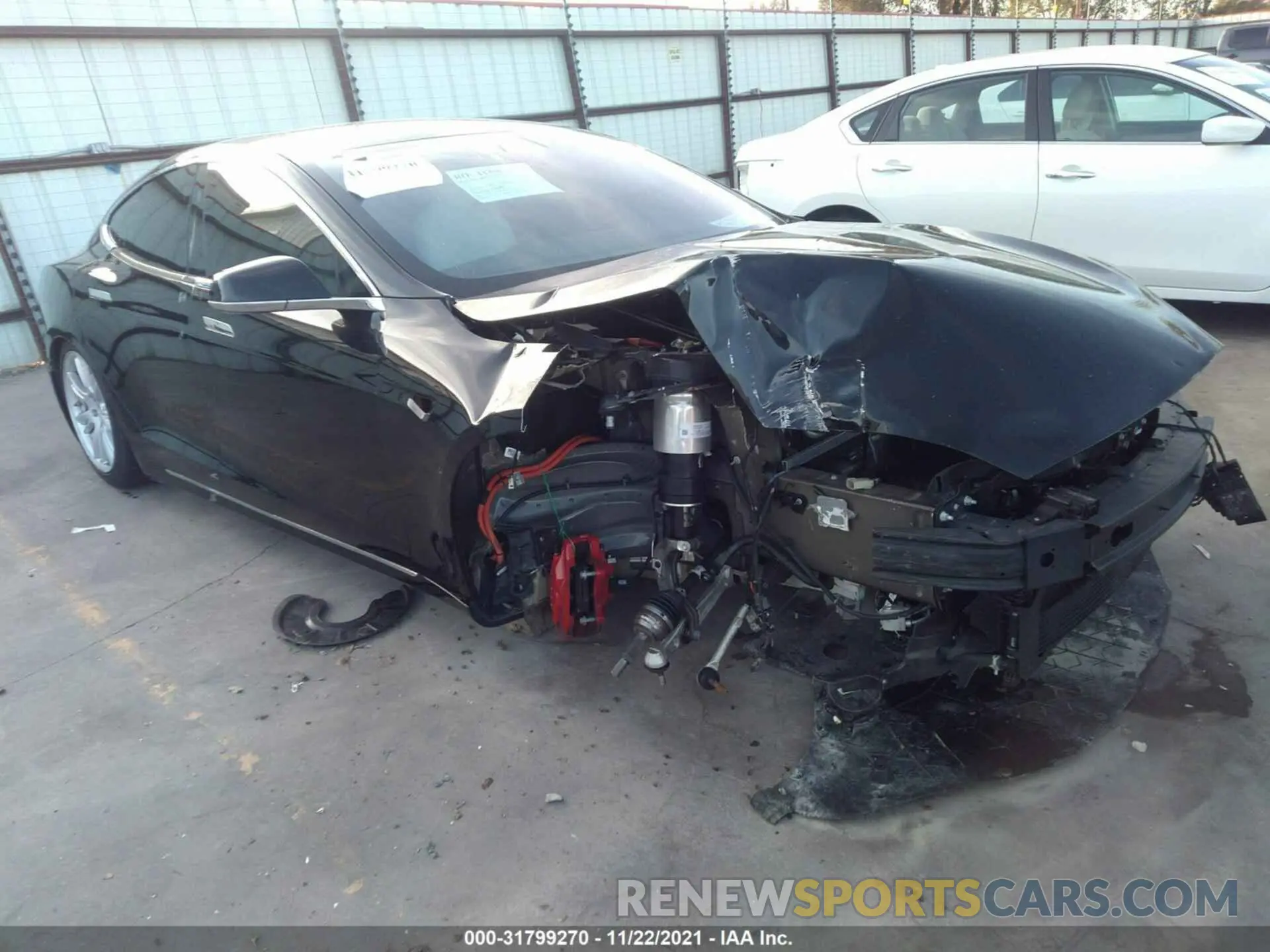 1 fotografías del automóvil dañado 5YJSA1E4XMF426891 TESLA MODEL S 2021