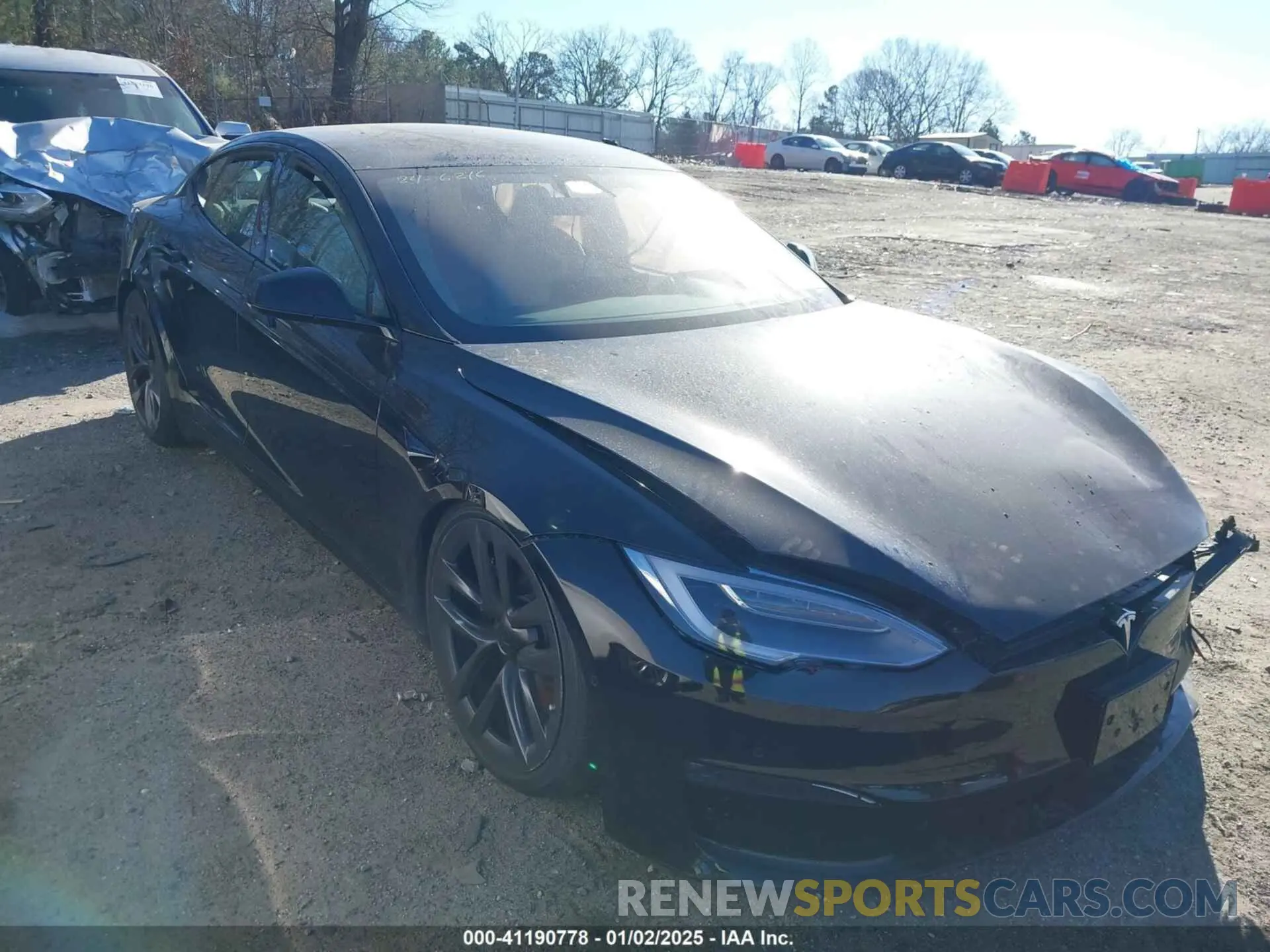 1 fotografías del automóvil dañado 5YJSA1E50MF438864 TESLA MODEL S 2021