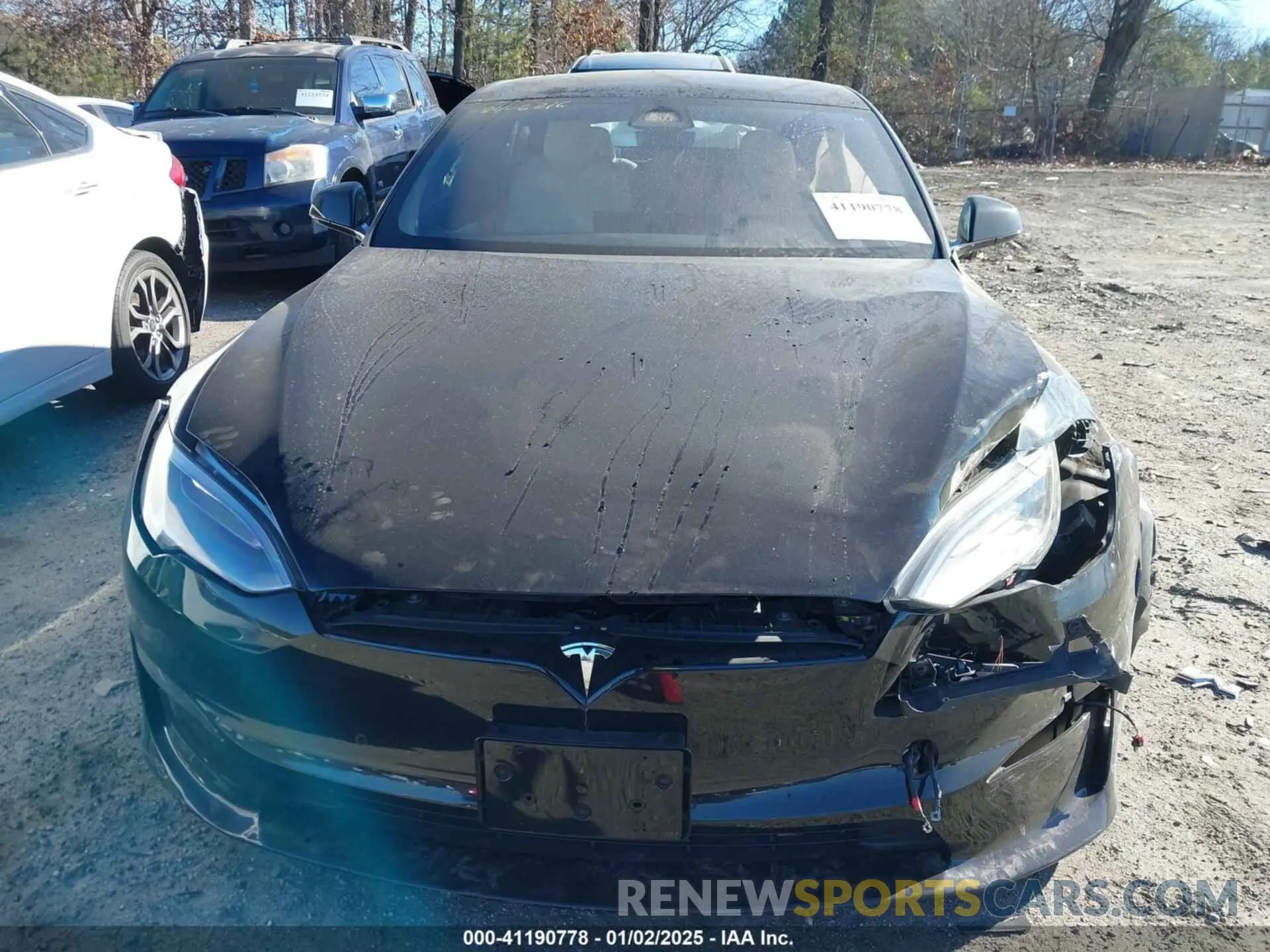 13 fotografías del automóvil dañado 5YJSA1E50MF438864 TESLA MODEL S 2021