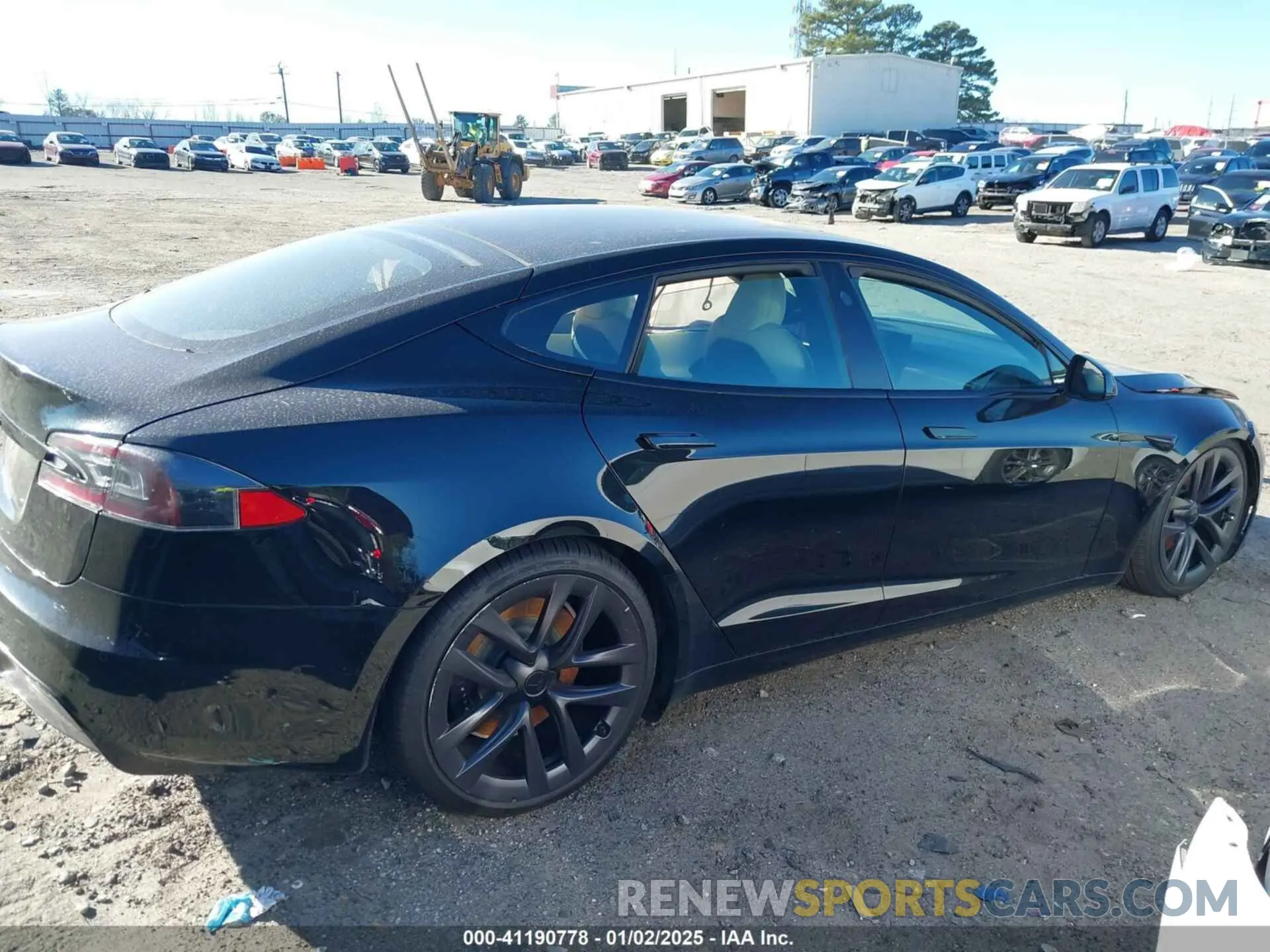 14 fotografías del automóvil dañado 5YJSA1E50MF438864 TESLA MODEL S 2021