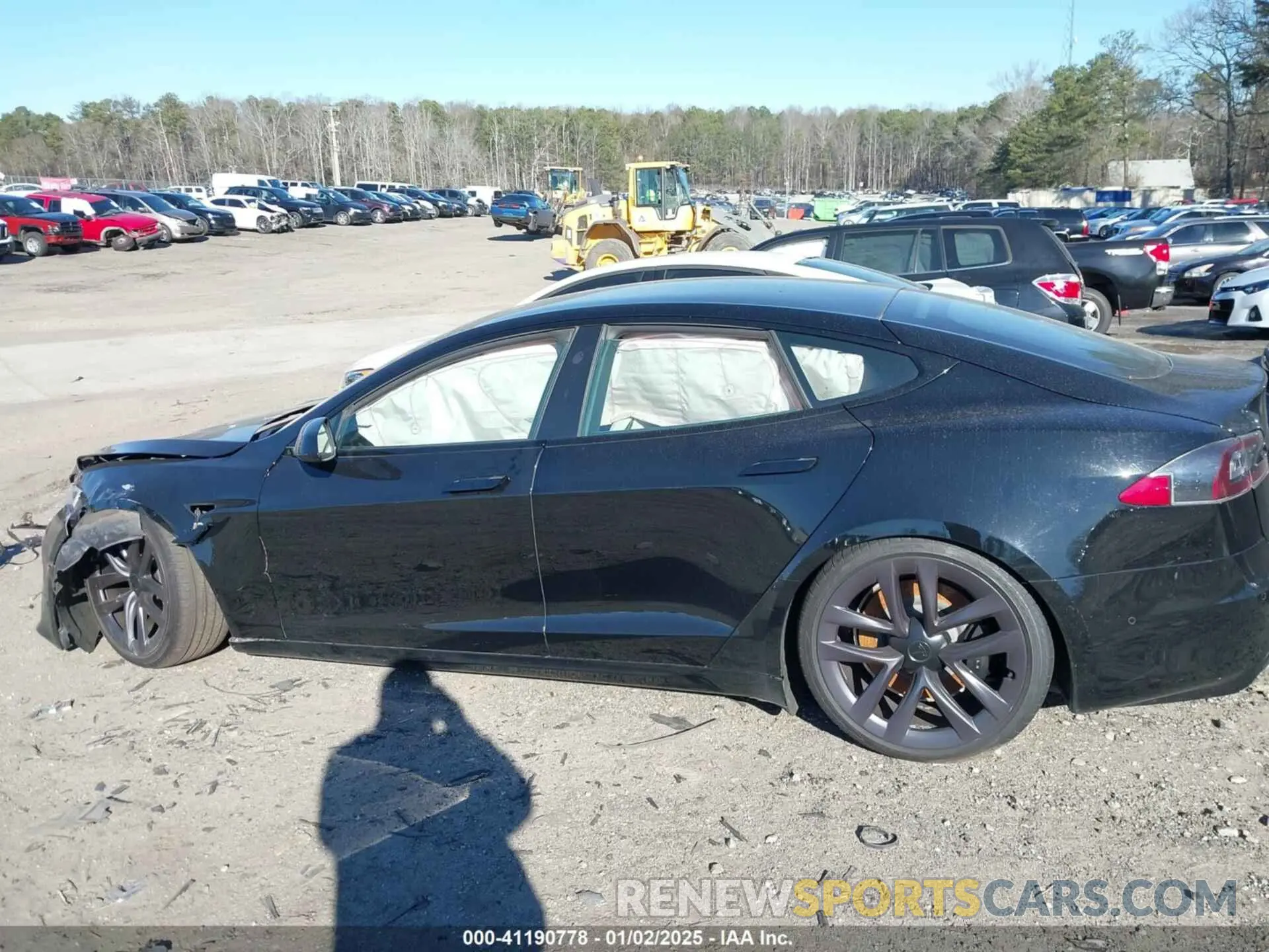 15 fotografías del automóvil dañado 5YJSA1E50MF438864 TESLA MODEL S 2021