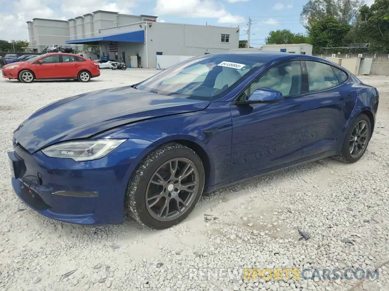 1 fotografías del automóvil dañado 5YJSA1E50MF452893 TESLA MODEL S 2021
