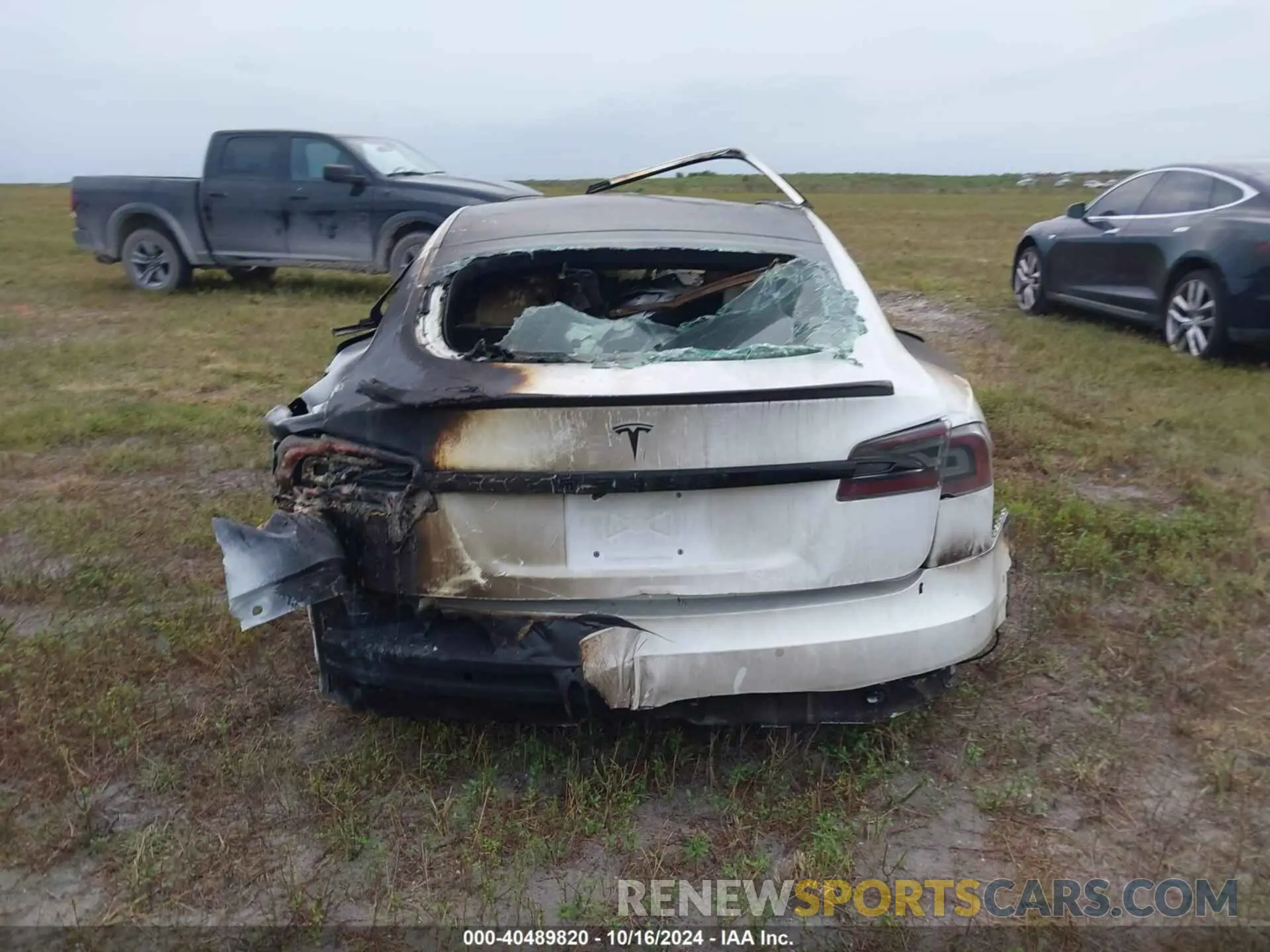 15 fotografías del automóvil dañado 5YJSA1E50MF455096 TESLA MODEL S 2021