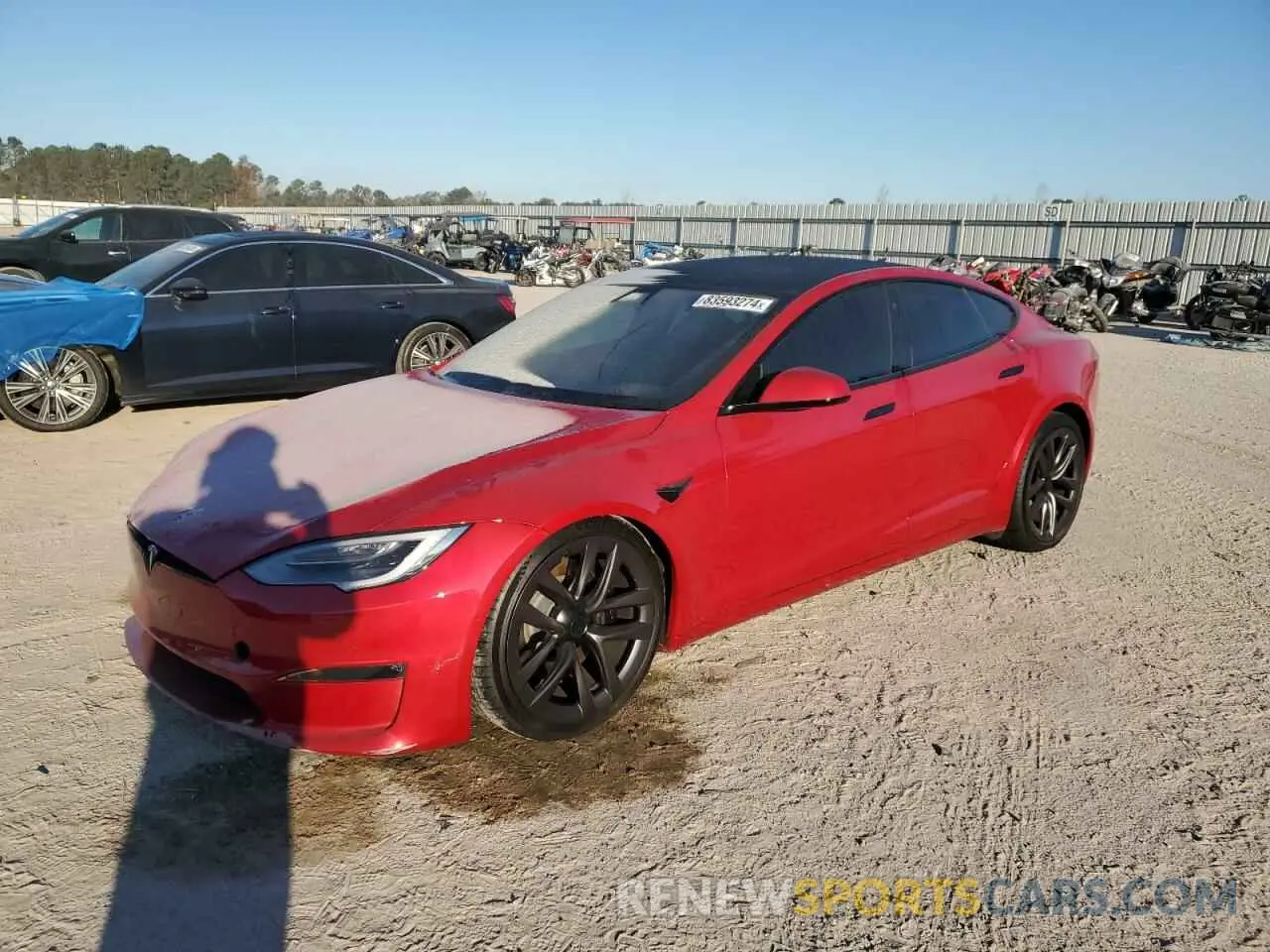 1 fotografías del automóvil dañado 5YJSA1E51MF435472 TESLA MODEL S 2021