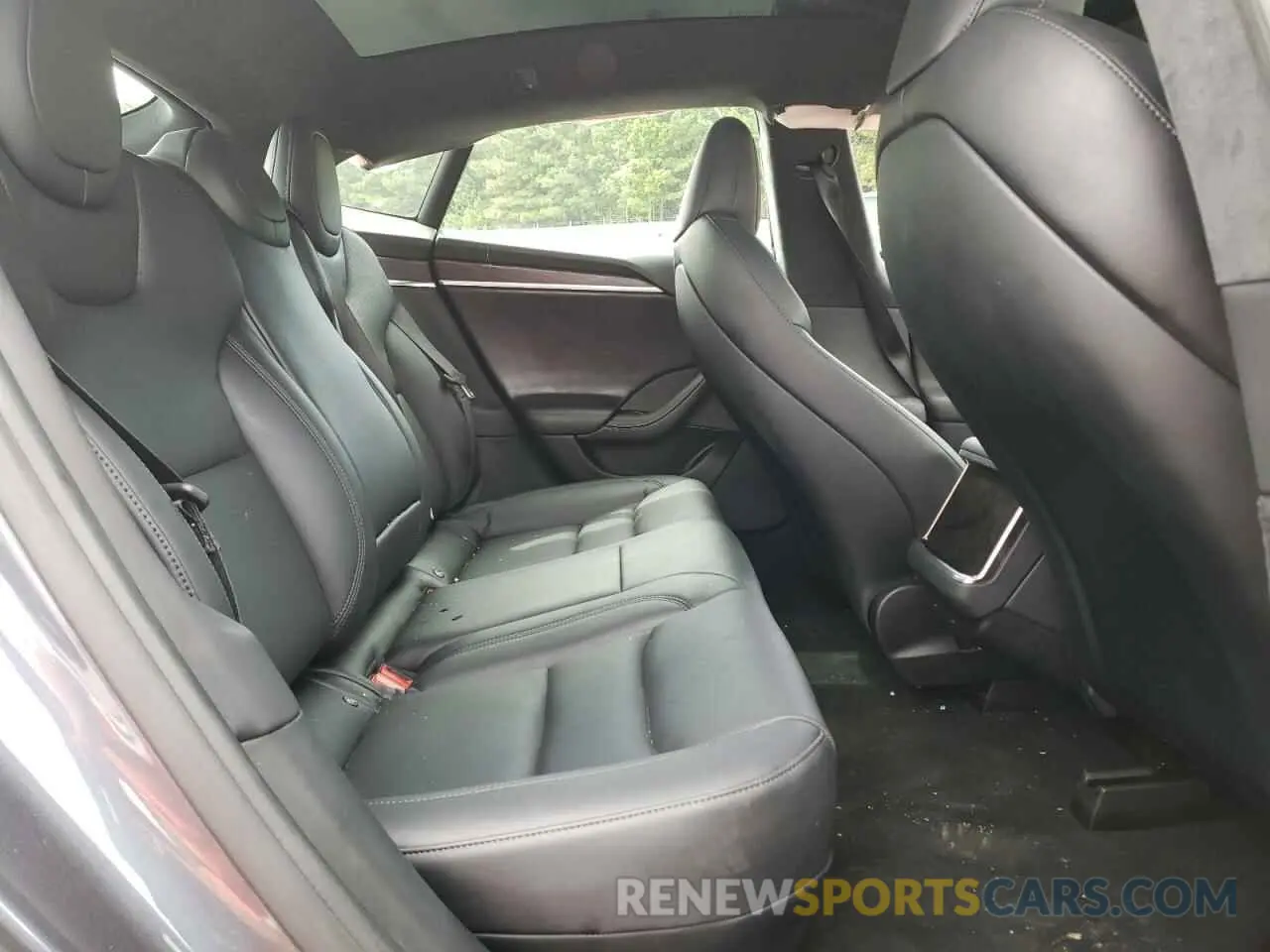 6 fotografías del automóvil dañado 5YJSA1E51MF440011 TESLA MODEL S 2021