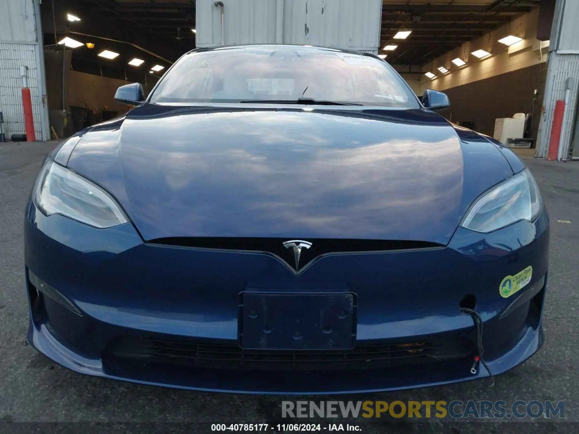 13 fotografías del automóvil dañado 5YJSA1E51MF452918 TESLA MODEL S 2021