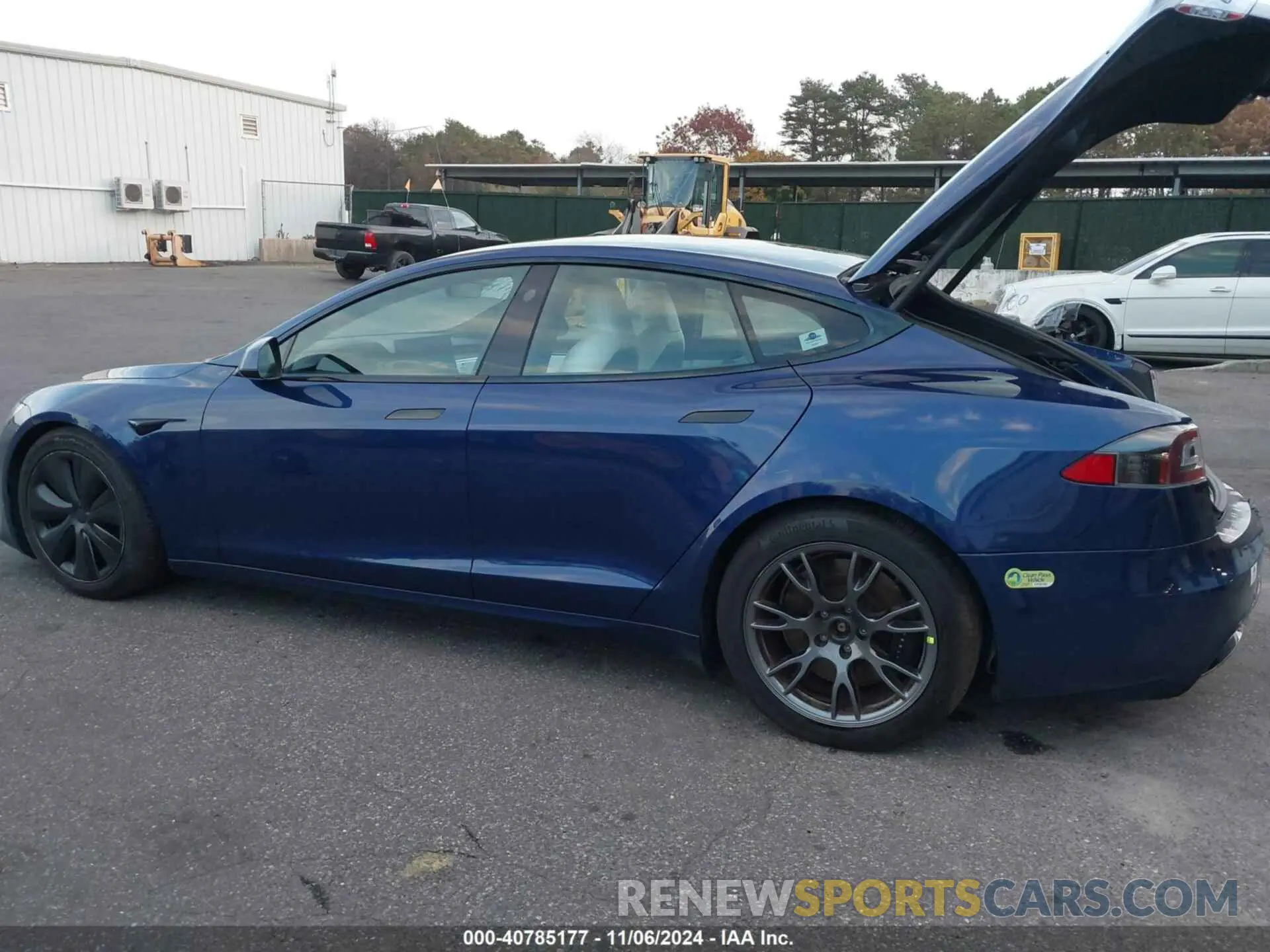 3 fotografías del automóvil dañado 5YJSA1E51MF452918 TESLA MODEL S 2021