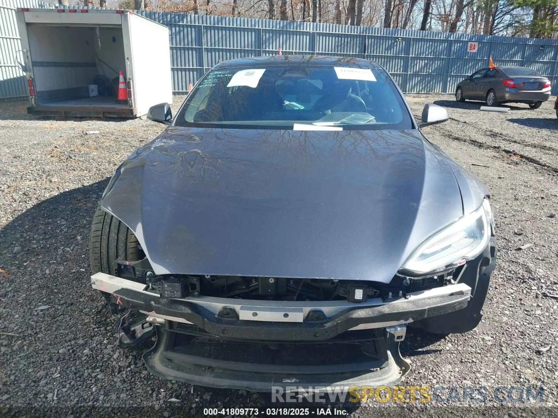 12 fotografías del automóvil dañado 5YJSA1E52MF428370 TESLA MODEL S 2021