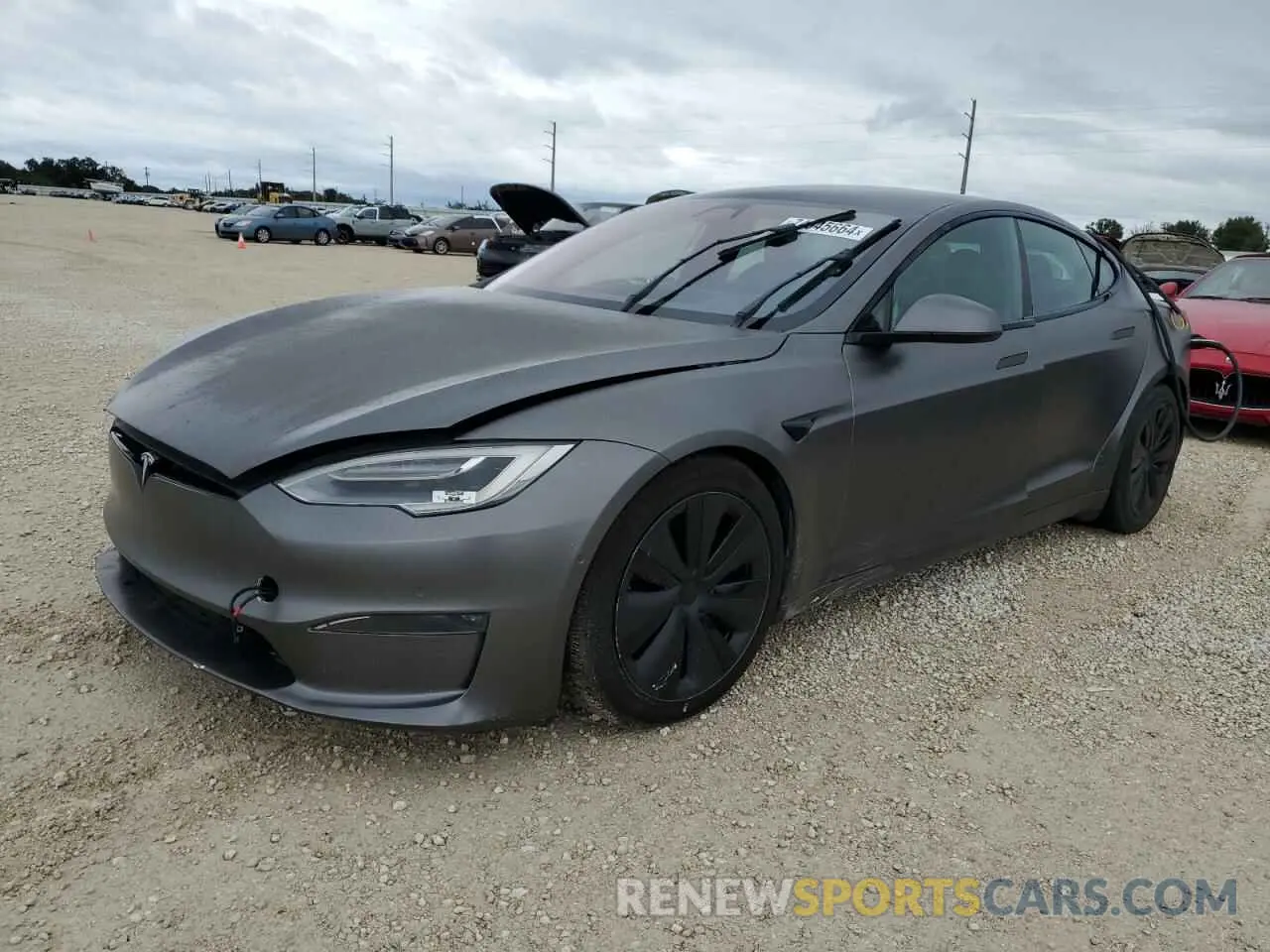 1 fotografías del automóvil dañado 5YJSA1E52MF430586 TESLA MODEL S 2021