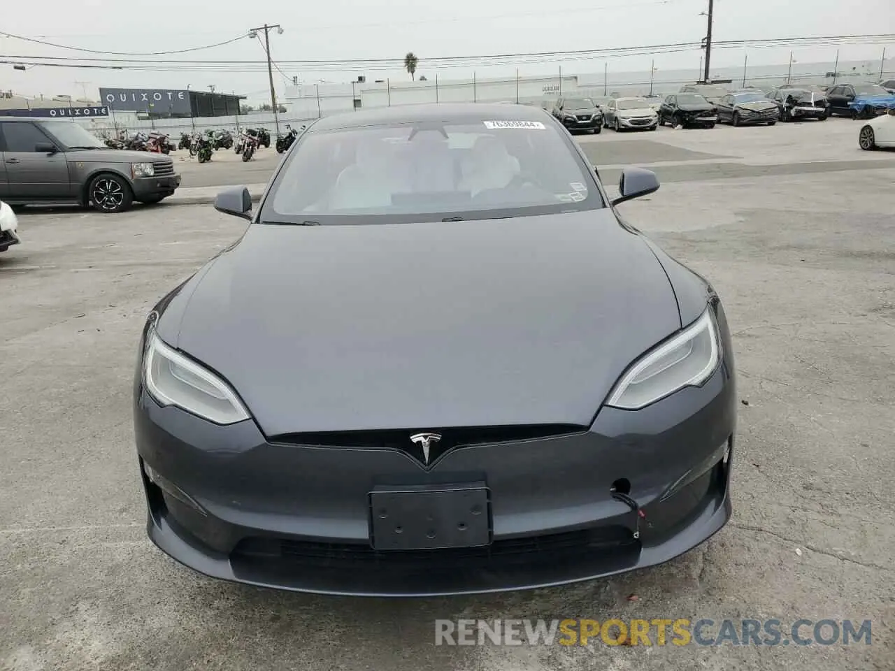 5 fotografías del automóvil dañado 5YJSA1E52MF451499 TESLA MODEL S 2021