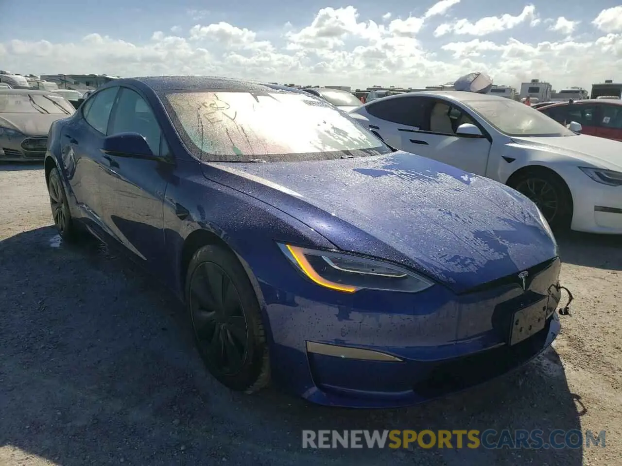 1 fotografías del automóvil dañado 5YJSA1E52MF454788 TESLA MODEL S 2021