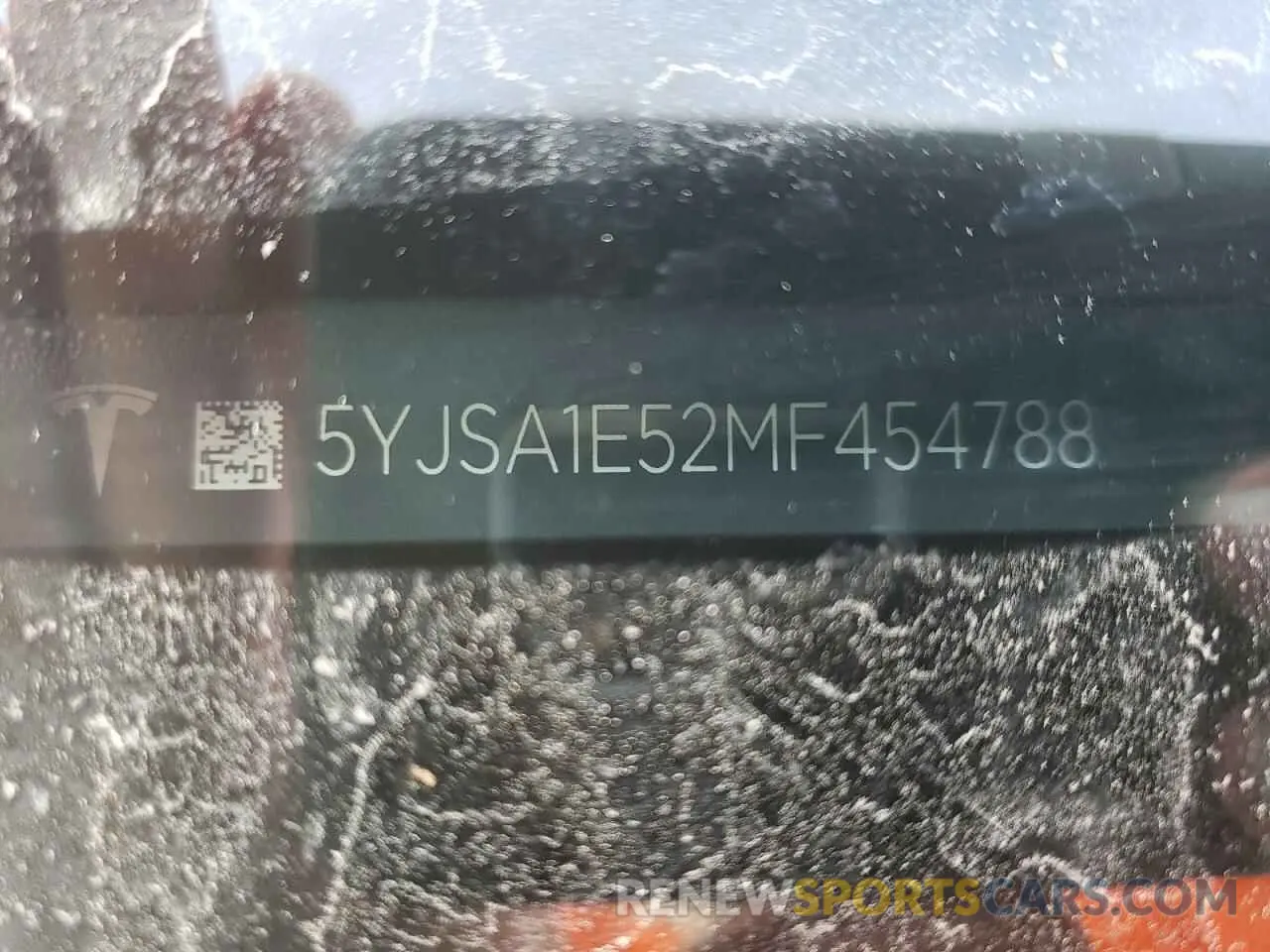 10 fotografías del automóvil dañado 5YJSA1E52MF454788 TESLA MODEL S 2021