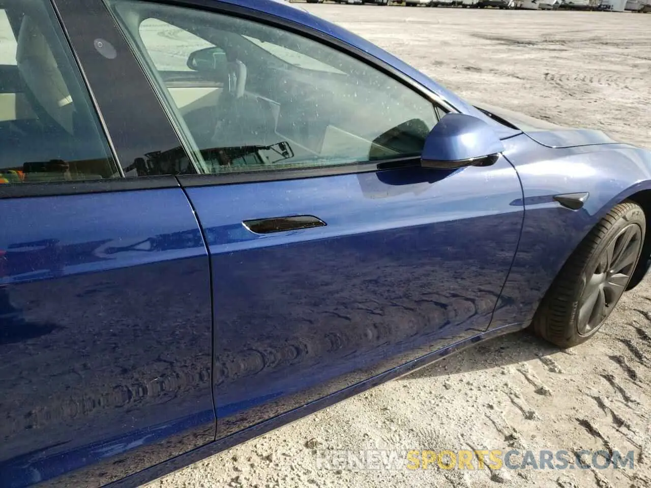 5 fotografías del automóvil dañado 5YJSA1E52MF454788 TESLA MODEL S 2021