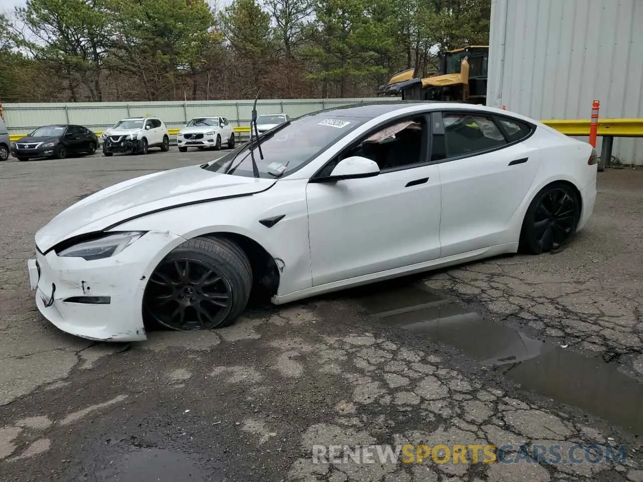 1 fotografías del automóvil dañado 5YJSA1E54MF439287 TESLA MODEL S 2021