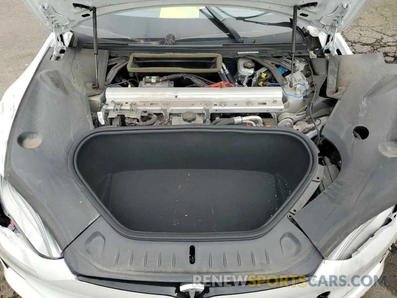 12 fotografías del automóvil dañado 5YJSA1E54MF439287 TESLA MODEL S 2021