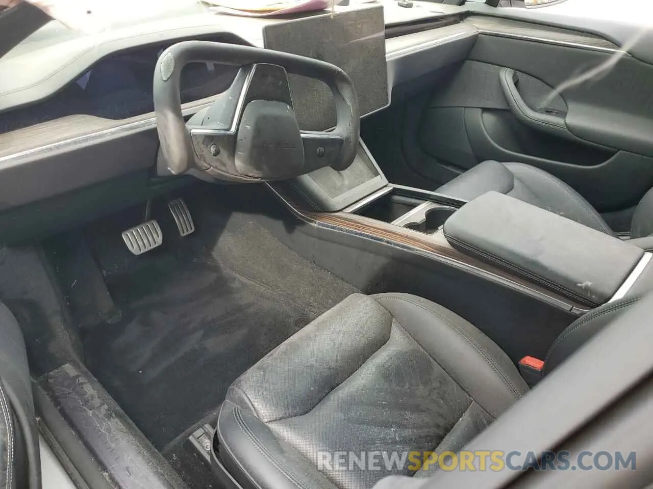 8 fotografías del automóvil dañado 5YJSA1E54MF439287 TESLA MODEL S 2021