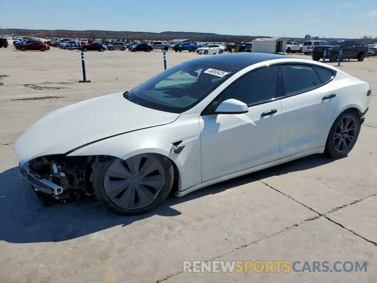 1 fotografías del automóvil dañado 5YJSA1E55MF441047 TESLA MODEL S 2021