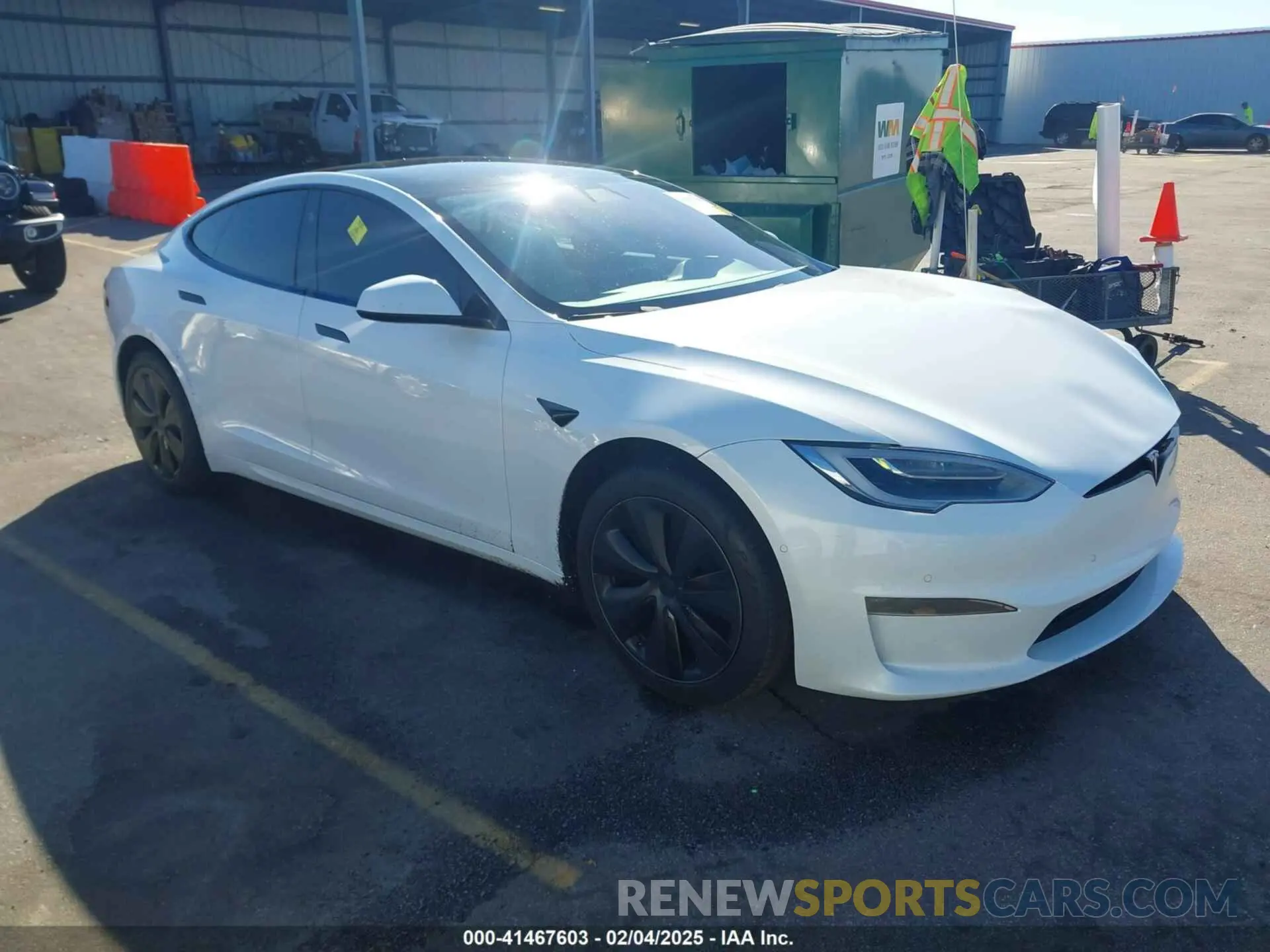 1 fotografías del automóvil dañado 5YJSA1E56MF453711 TESLA MODEL S 2021