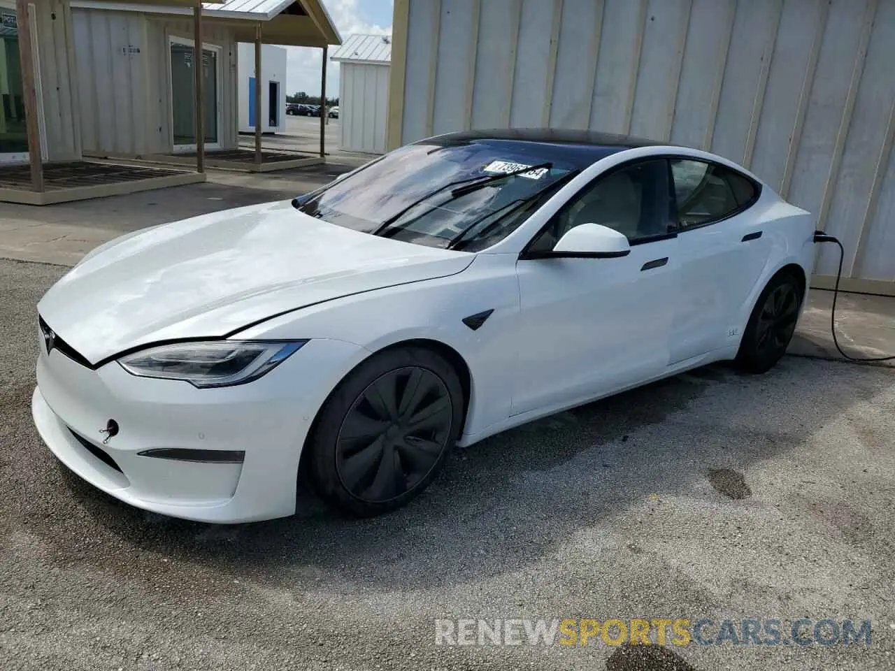 1 fotografías del automóvil dañado 5YJSA1E57MF453359 TESLA MODEL S 2021