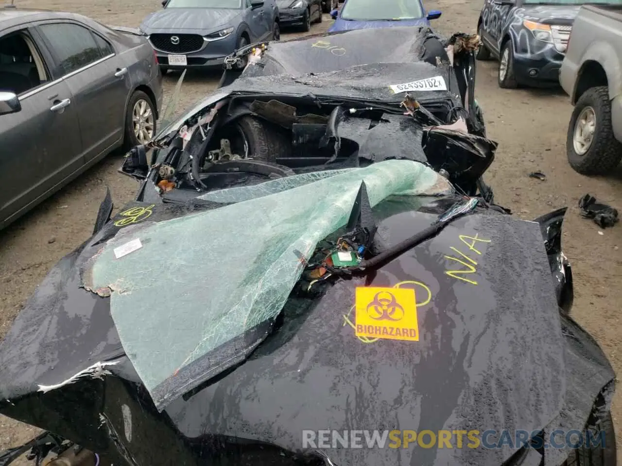 9 fotografías del automóvil dañado 5YJSA1E57MF455547 TESLA MODEL S 2021