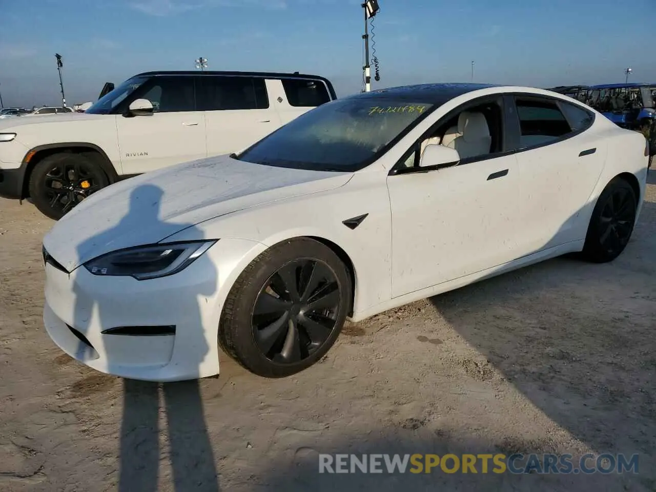 1 fotografías del automóvil dañado 5YJSA1E59MF452102 TESLA MODEL S 2021