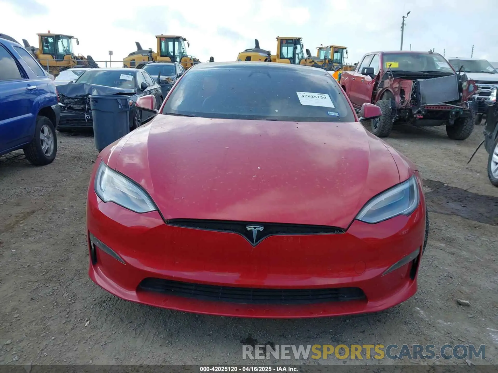 12 fotografías del automóvil dañado 5YJSA1E60MF447203 TESLA MODEL S 2021