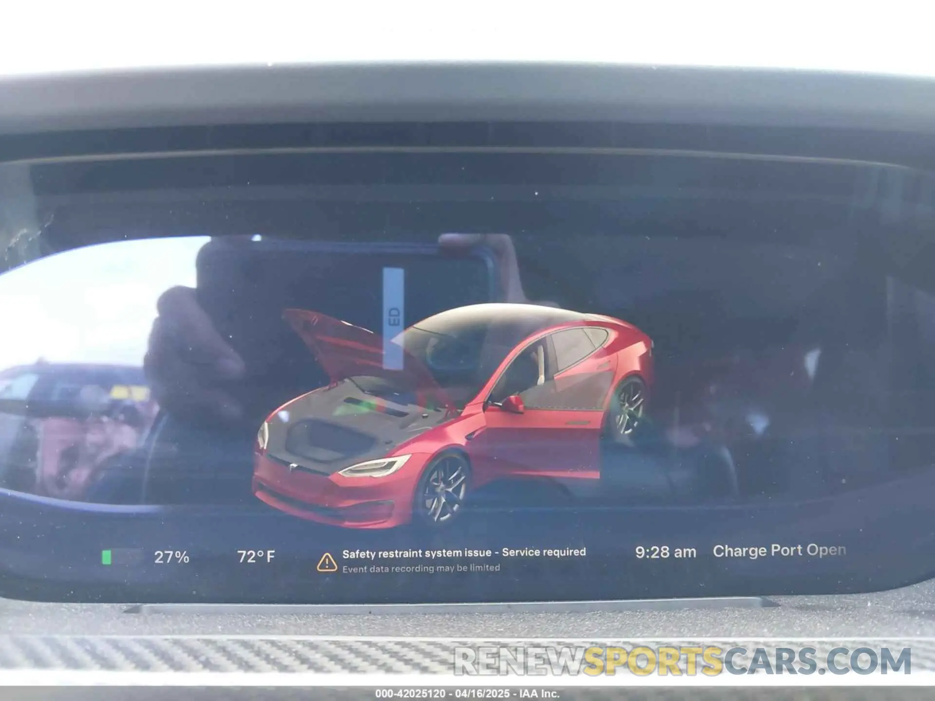 7 fotografías del automóvil dañado 5YJSA1E60MF447203 TESLA MODEL S 2021