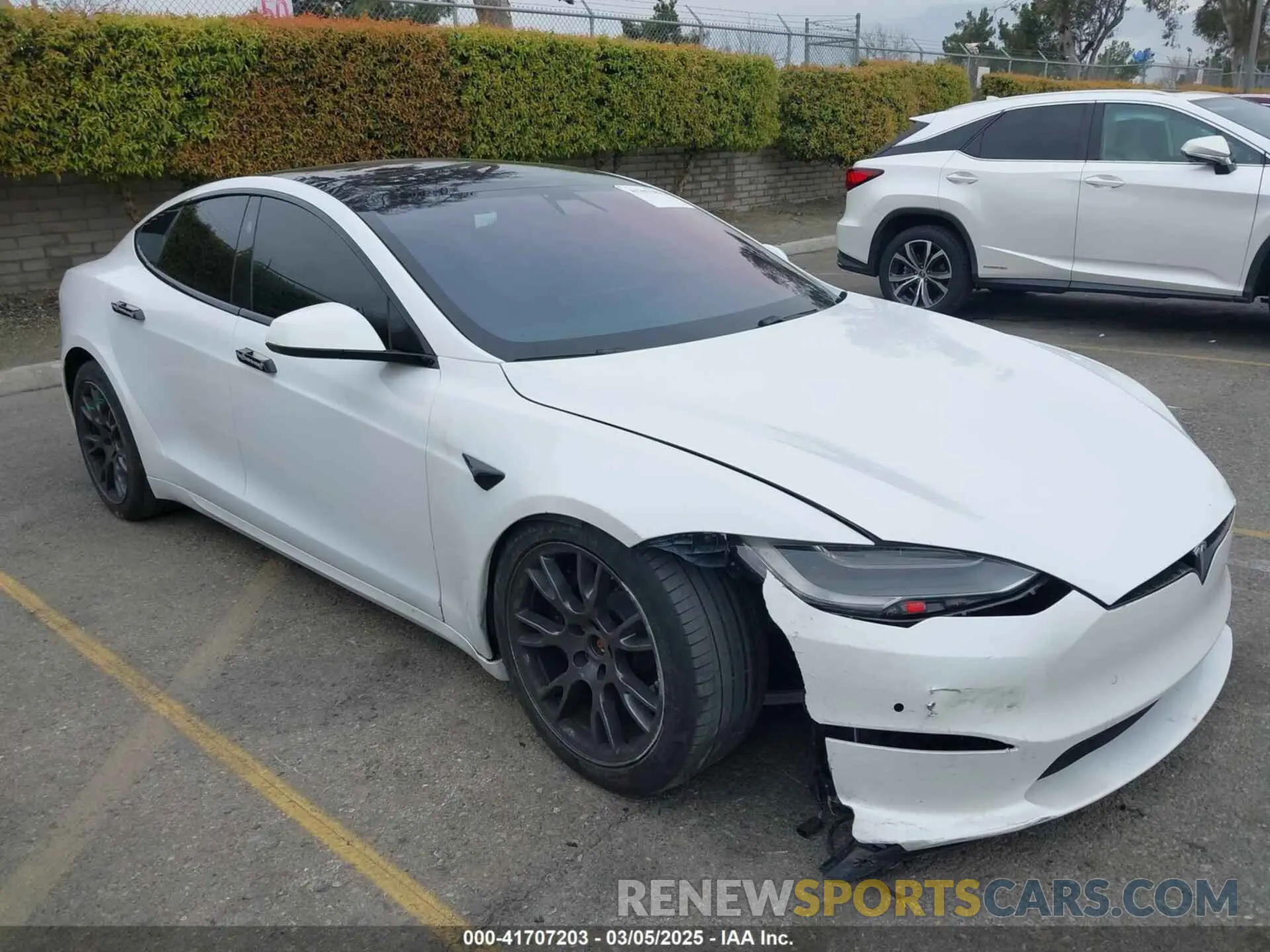 1 fotografías del automóvil dañado 5YJSA1E60MF453678 TESLA MODEL S 2021