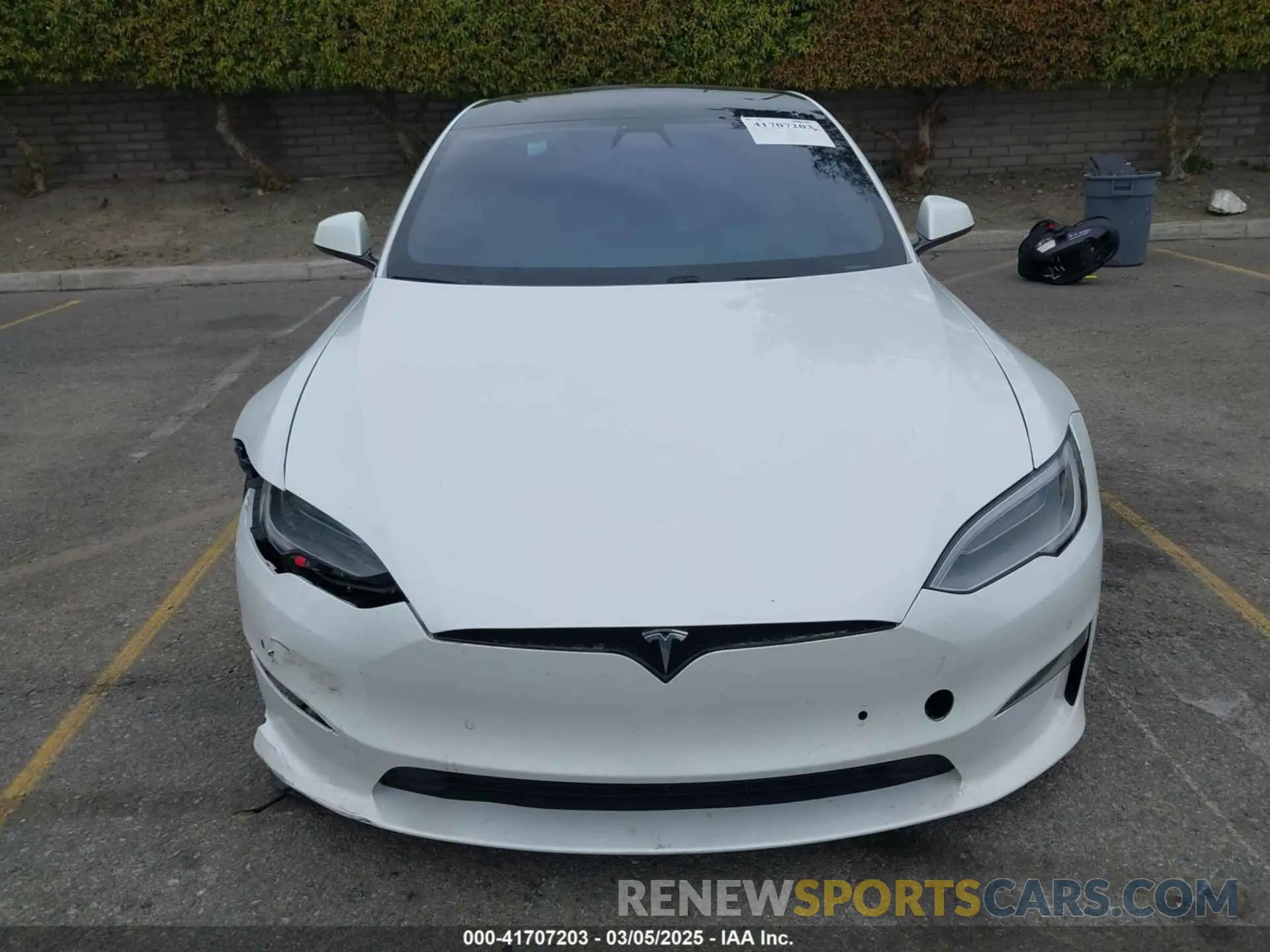 12 fotografías del automóvil dañado 5YJSA1E60MF453678 TESLA MODEL S 2021