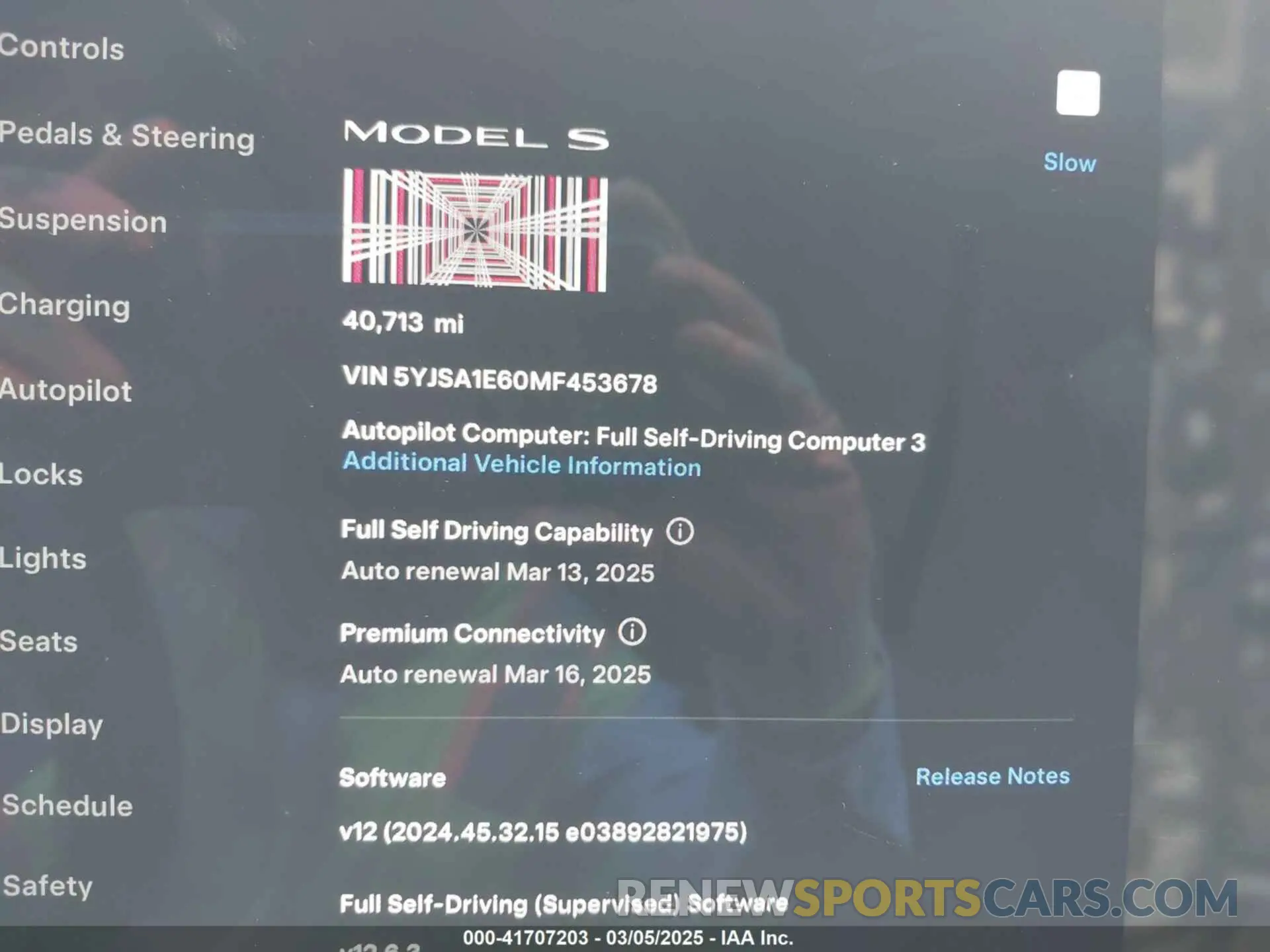 15 fotografías del automóvil dañado 5YJSA1E60MF453678 TESLA MODEL S 2021