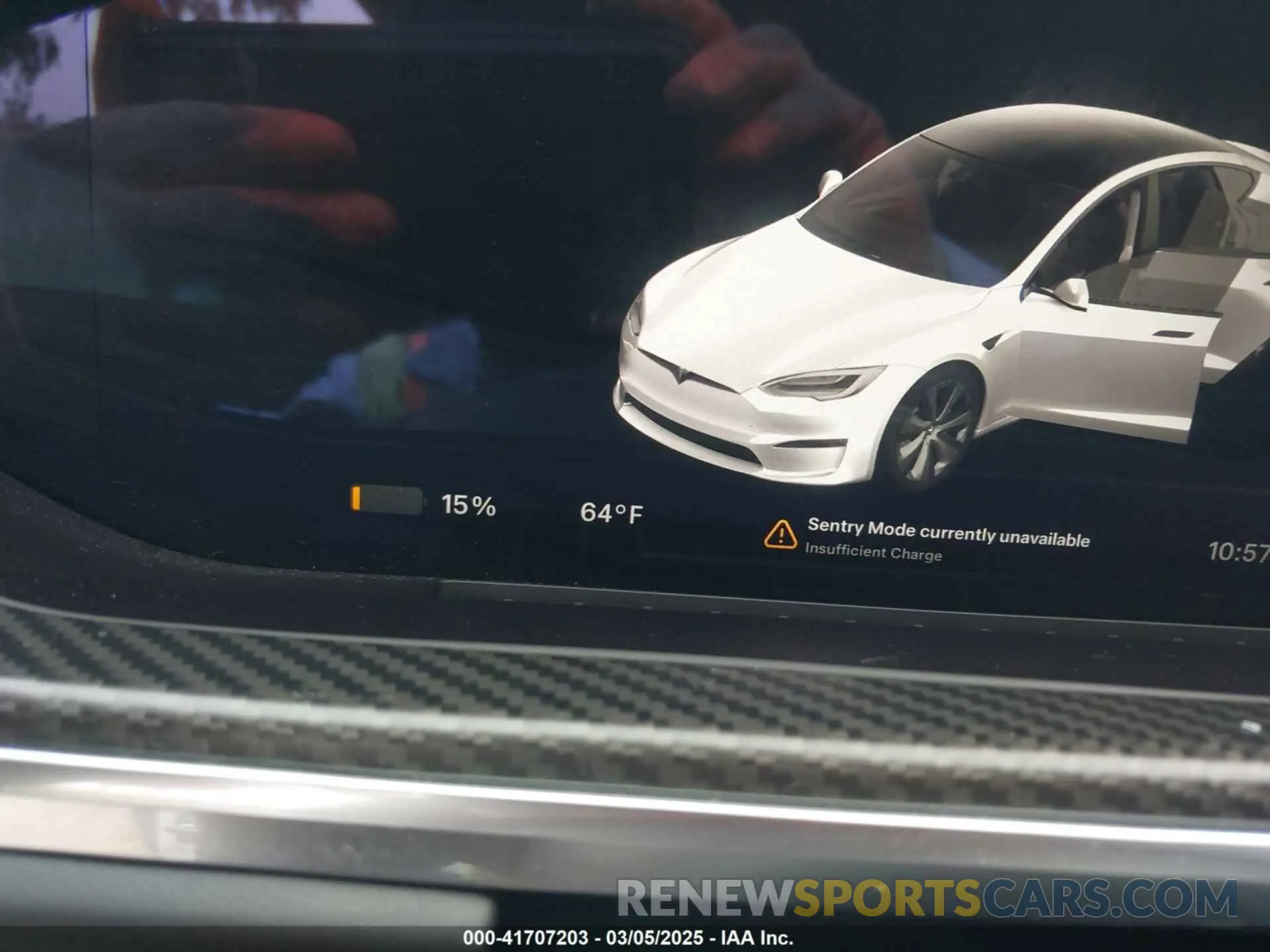 17 fotografías del automóvil dañado 5YJSA1E60MF453678 TESLA MODEL S 2021