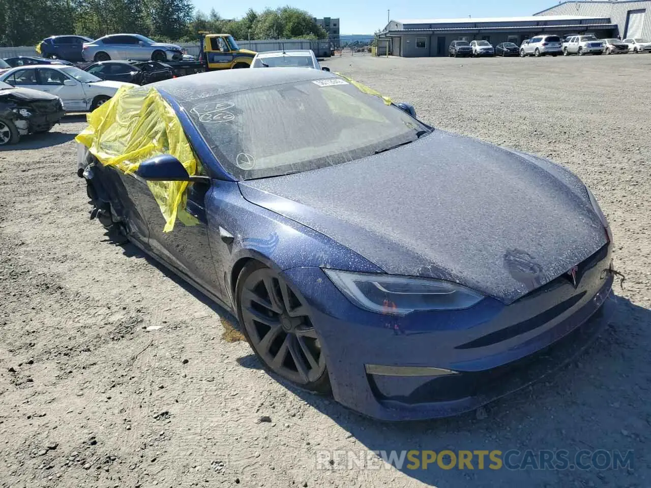 1 fotografías del automóvil dañado 5YJSA1E62MF438566 TESLA MODEL S 2021