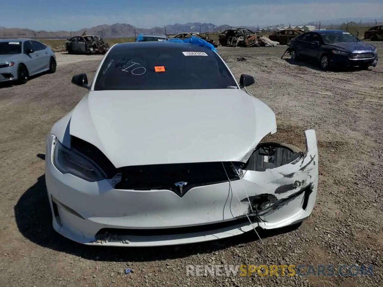 5 fotografías del automóvil dañado 5YJSA1E62MF442617 TESLA MODEL S 2021