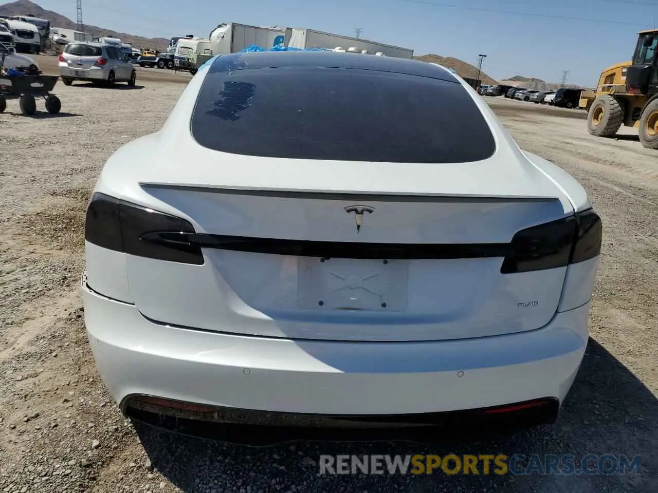 6 fotografías del automóvil dañado 5YJSA1E62MF442617 TESLA MODEL S 2021
