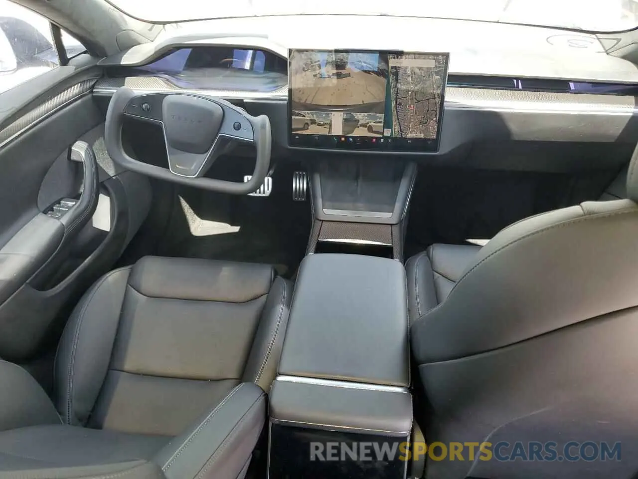 8 fotografías del automóvil dañado 5YJSA1E62MF451799 TESLA MODEL S 2021