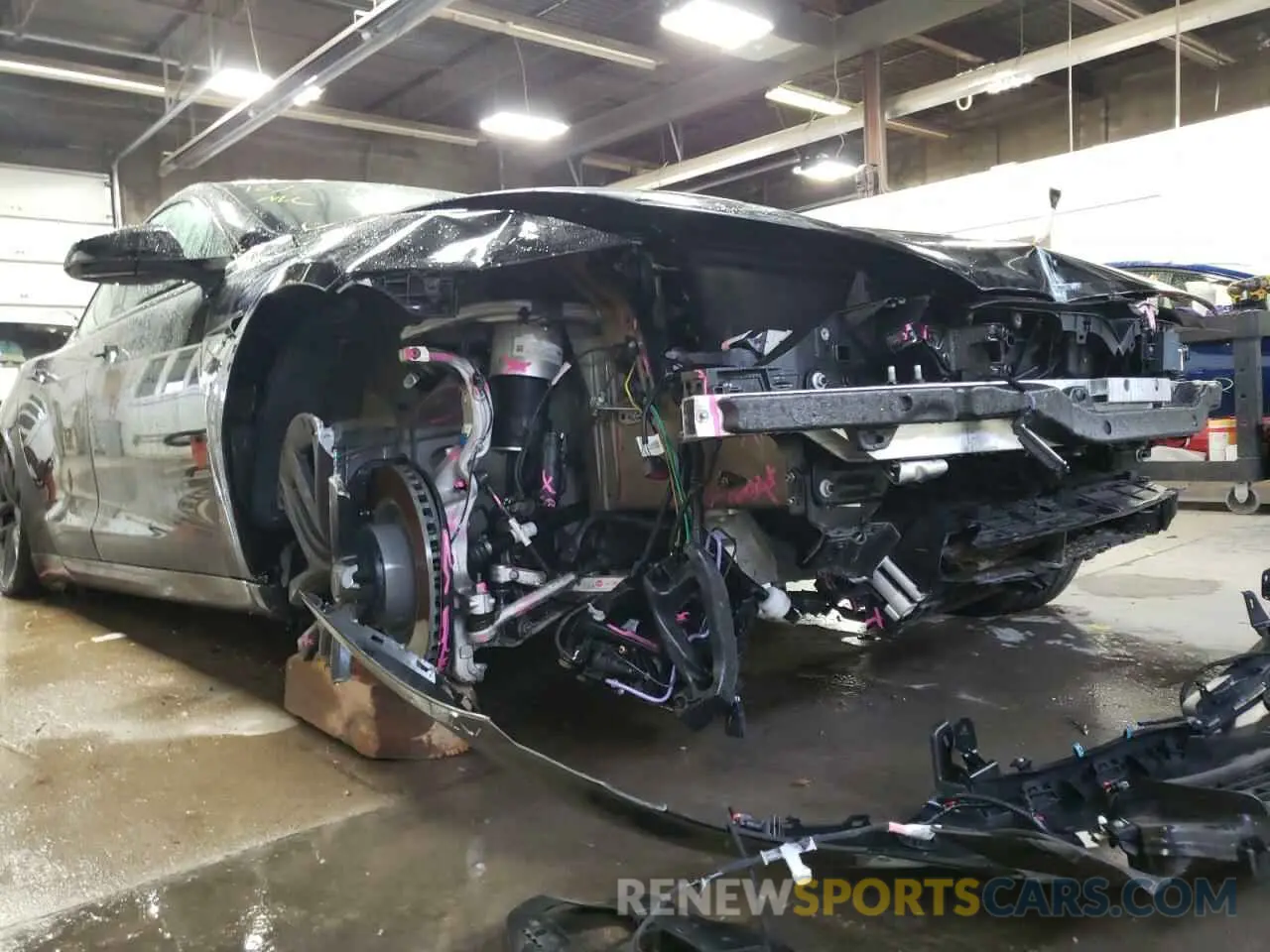 9 fotografías del automóvil dañado 5YJSA1E63MF432050 TESLA MODEL S 2021