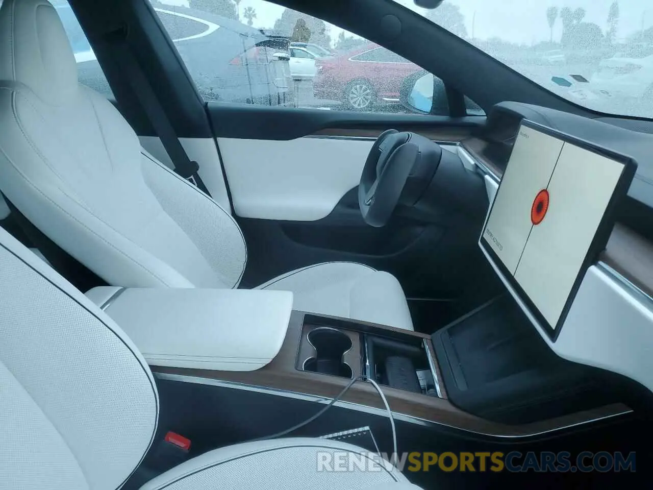 8 fotografías del automóvil dañado 5YJSA1E63MF433361 TESLA MODEL S 2021