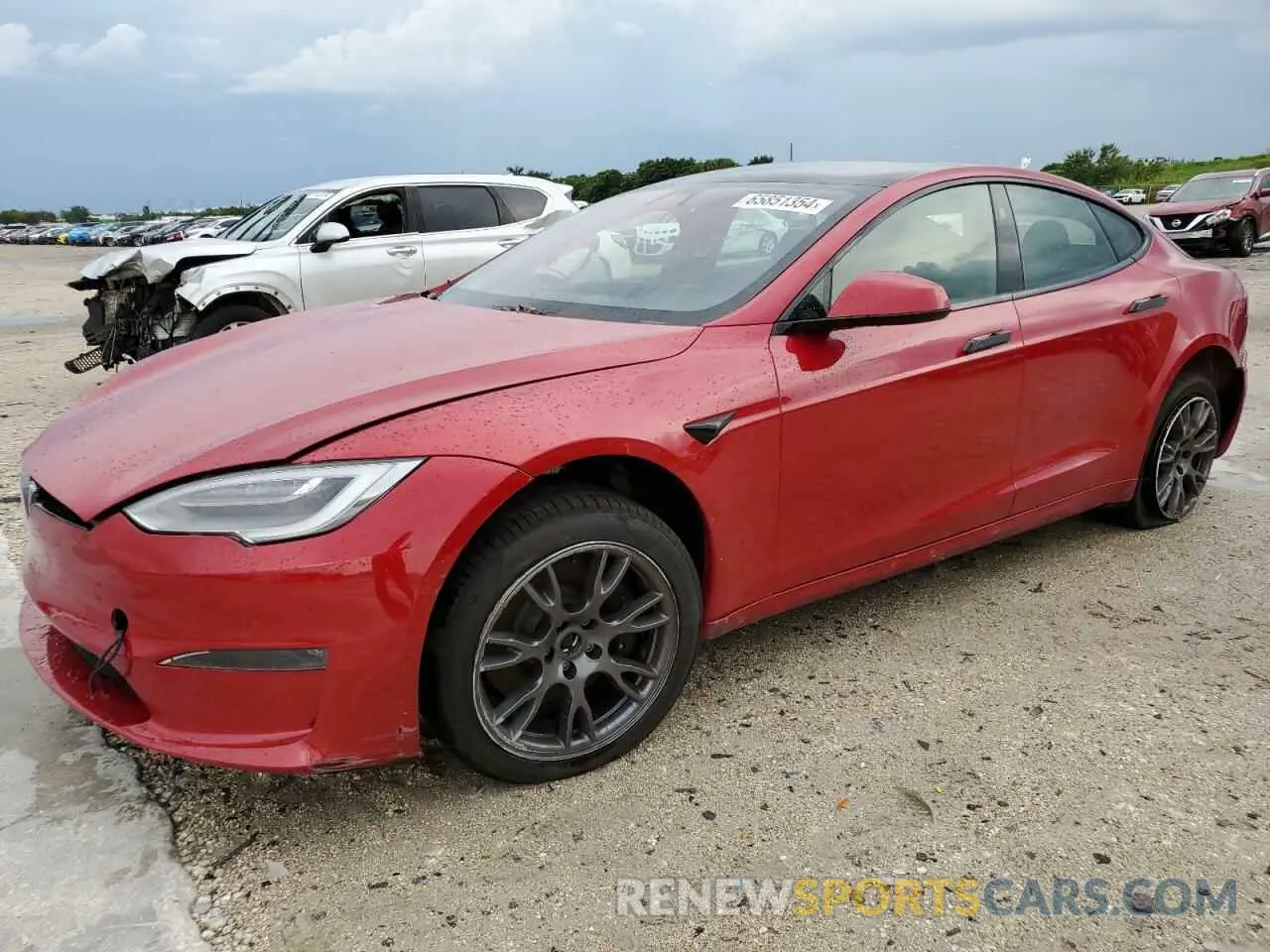 1 fotografías del automóvil dañado 5YJSA1E64MF438715 TESLA MODEL S 2021