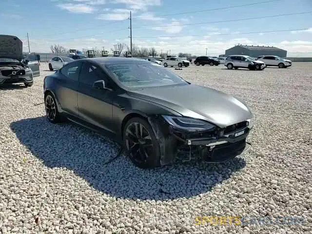 10 fotografías del automóvil dañado 5YJSA1E64MF451576 TESLA MODEL S 2021