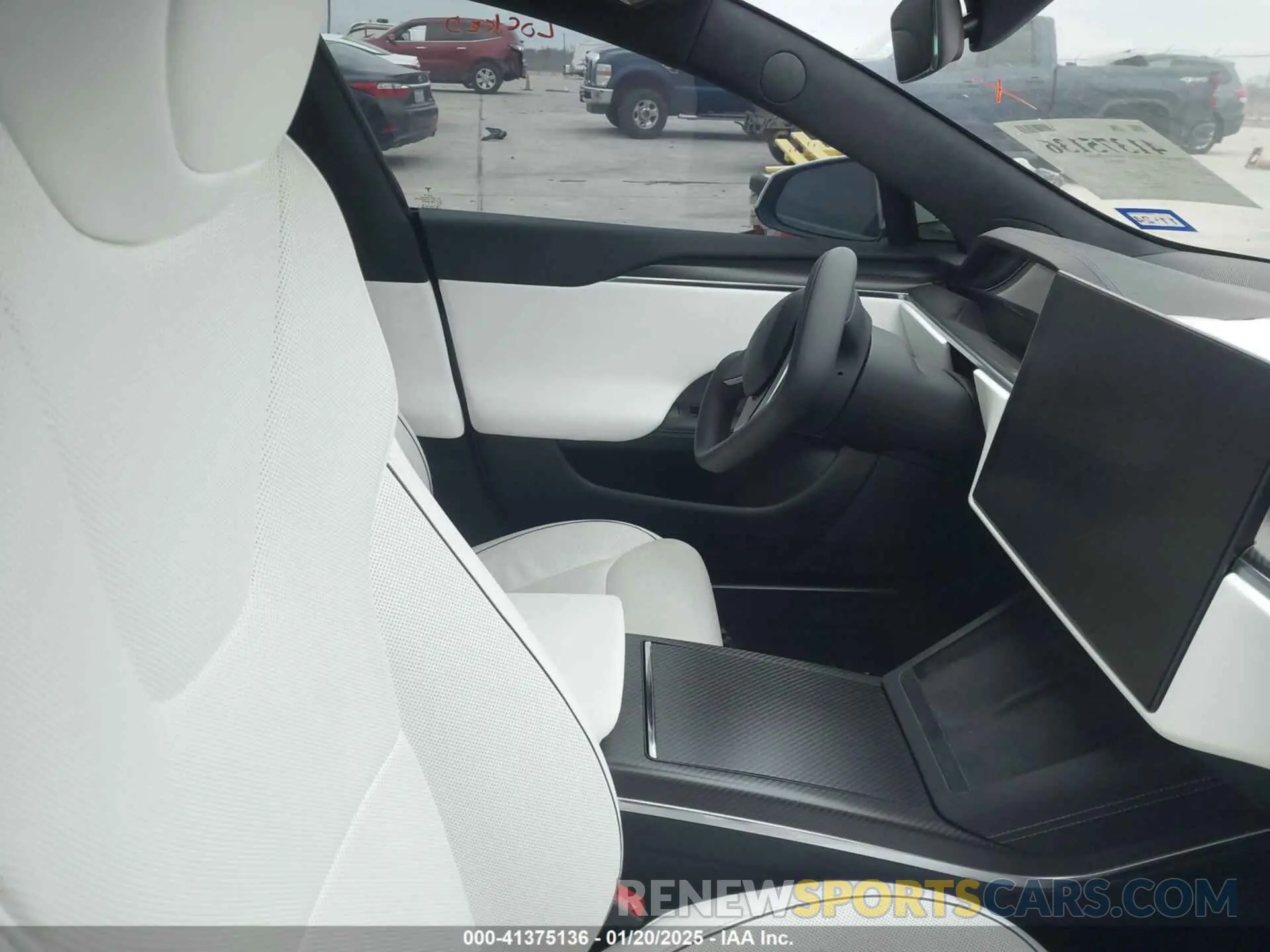 5 fotografías del automóvil dañado 5YJSA1E64MF452744 TESLA MODEL S 2021
