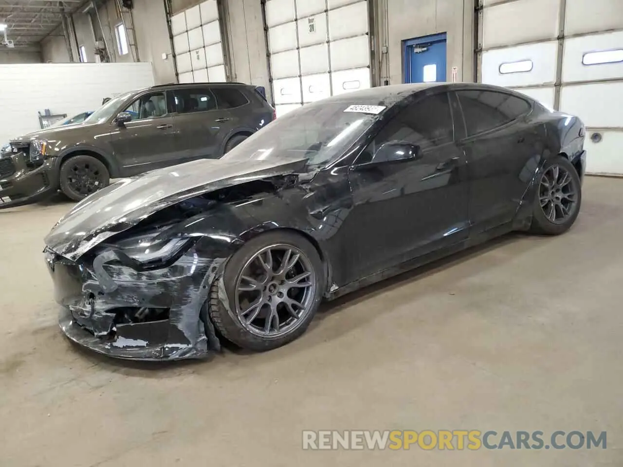 1 fotografías del automóvil dañado 5YJSA1E64MF454817 TESLA MODEL S 2021