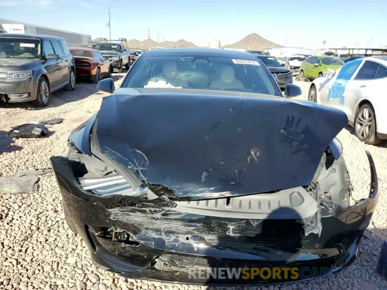 5 fotografías del automóvil dañado 5YJSA1E65MF430784 TESLA MODEL S 2021