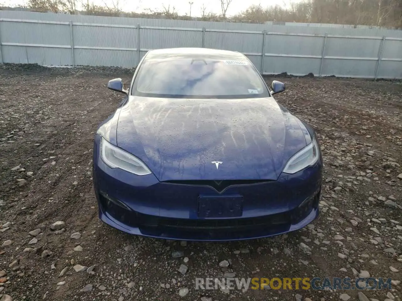 5 fotografías del automóvil dañado 5YJSA1E65MF439274 TESLA MODEL S 2021
