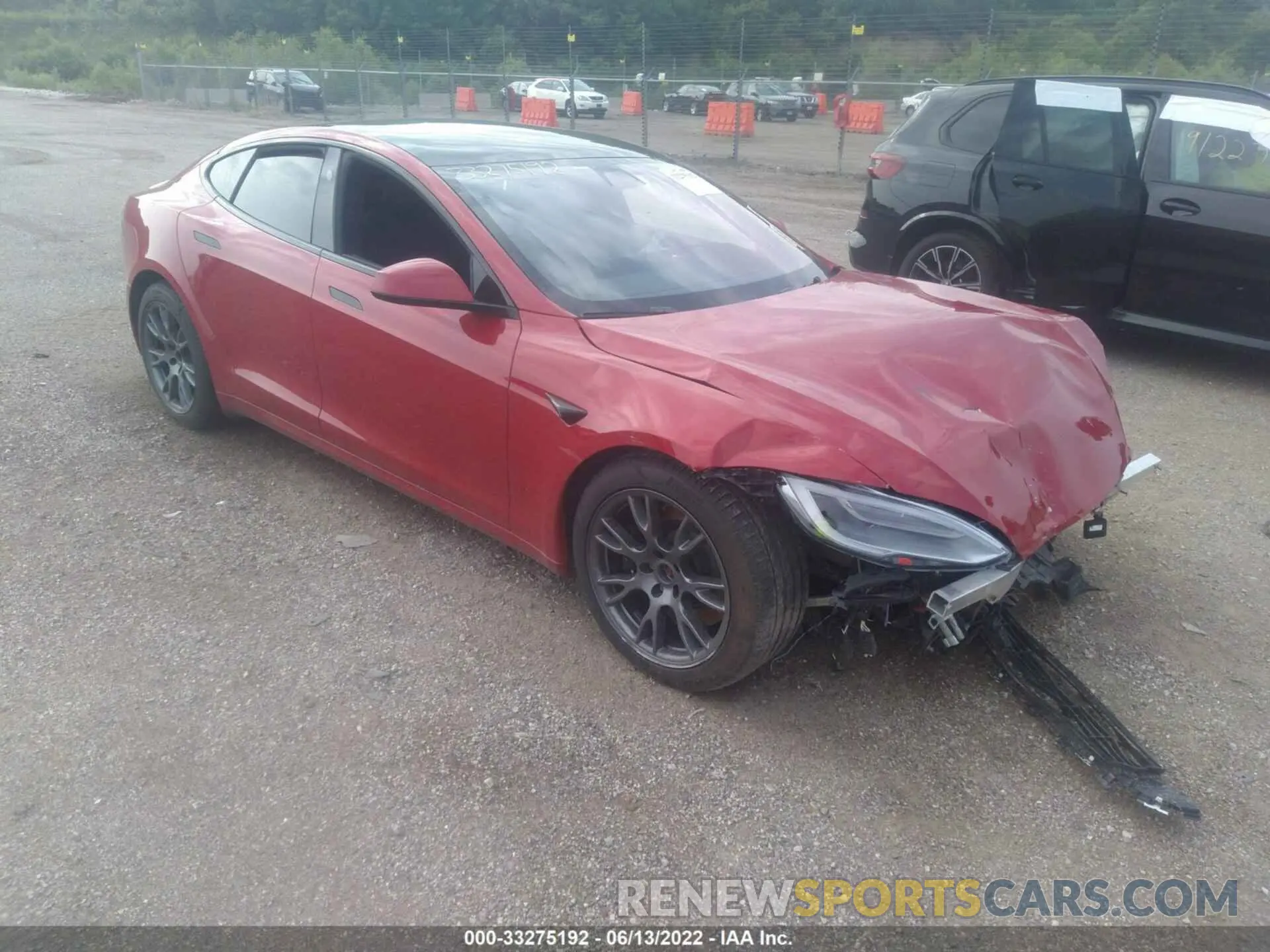 1 fotografías del automóvil dañado 5YJSA1E65MF442417 TESLA MODEL S 2021
