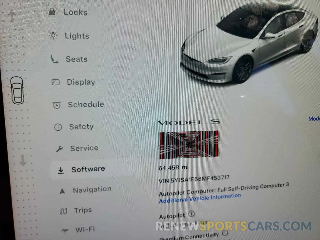 9 fotografías del automóvil dañado 5YJSA1E66MF453717 TESLA MODEL S 2021