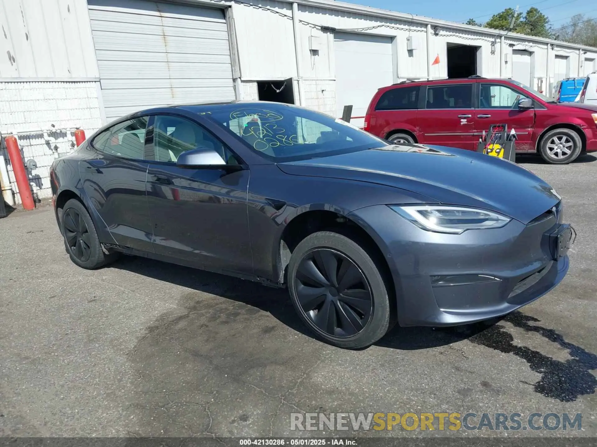 1 fotografías del automóvil dañado 5YJSA1E66MF456357 TESLA MODEL S 2021