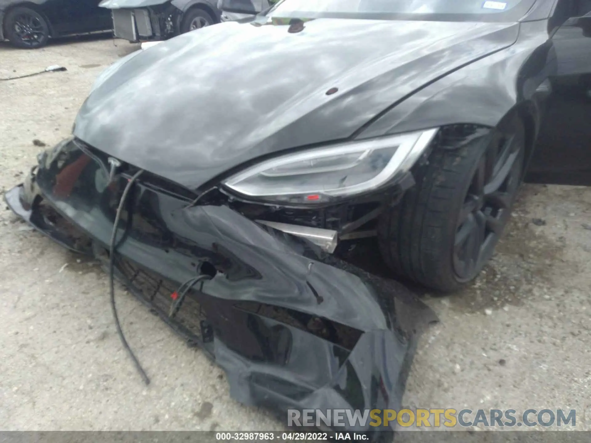 6 fotografías del automóvil dañado 5YJSA1E67MF441348 TESLA MODEL S 2021